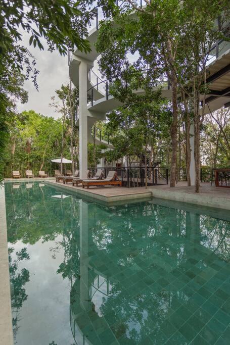 Chic Townhouse With Private Pool And Rooftop View Tulum