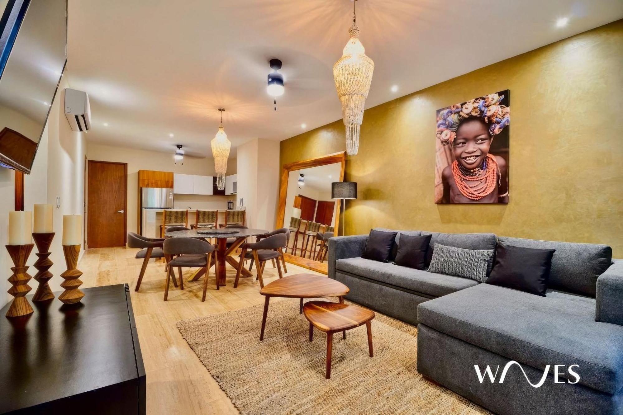 Spacious 2 Br. Jungle View Luxury W/prime Location Apartamento Tulum