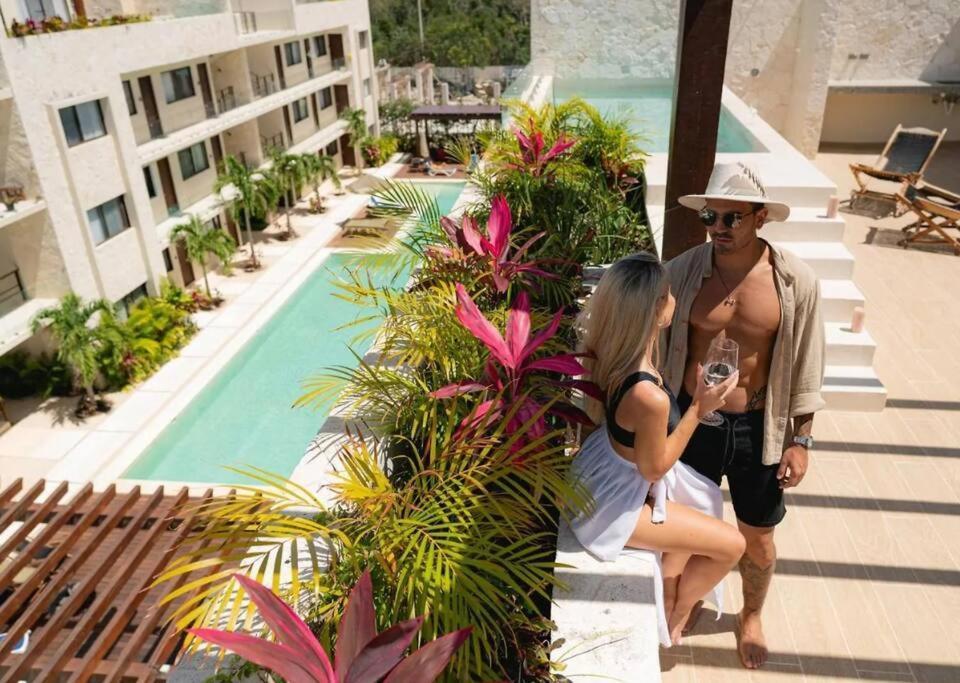 Spacious 2 Bdr Ph Blue Luxury Pvt Pool Terrace Jungle View Apartamento Tulum