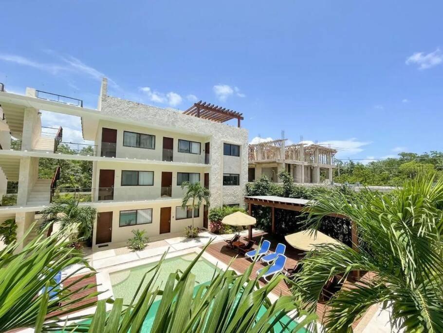 Spacious 2 Bdr Ph Blue Luxury Pvt Pool Terrace Jungle View Apartamento Tulum