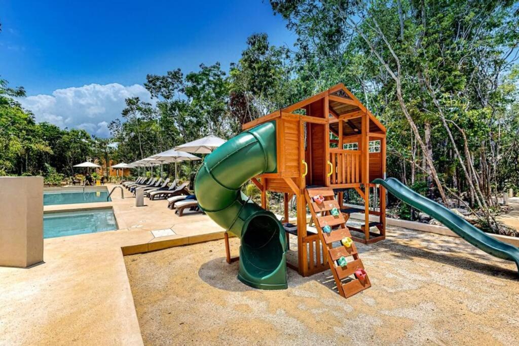 Close To Cenotes Private Pool 24hr Hr Security Gym Yoga Apartamento