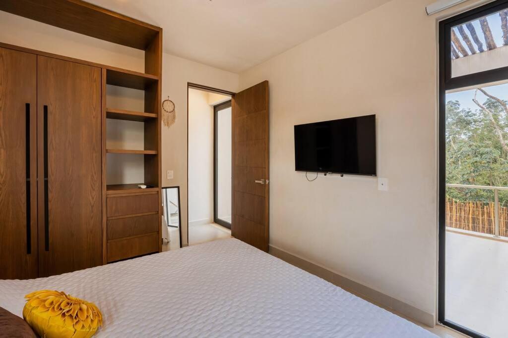 Close To Cenotes Private Pool 24hr Hr Security Gym Yoga Apartamento Tulum