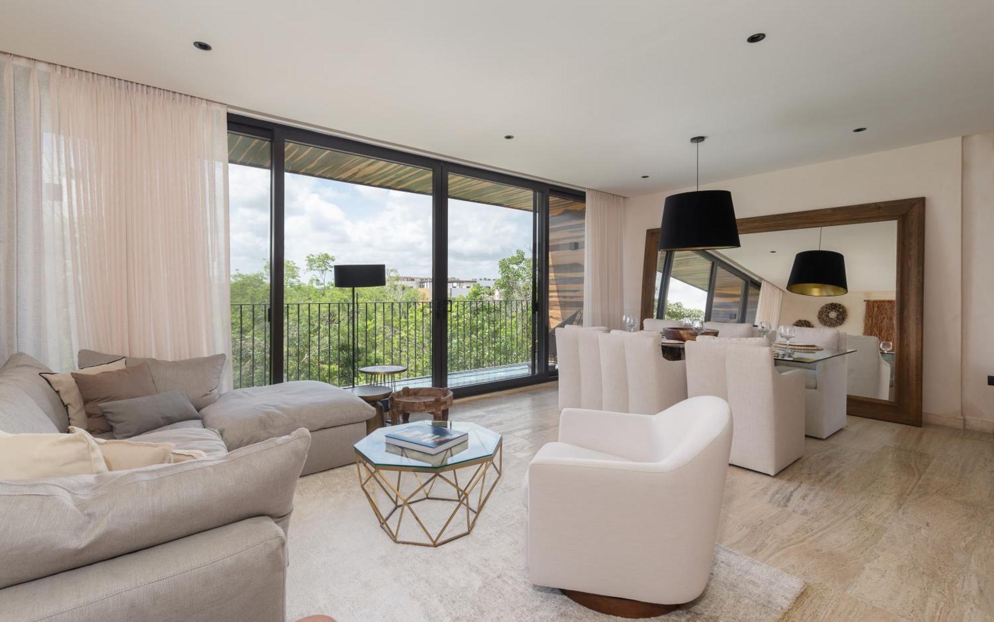 Apartamento Hermoso Penthouse En Aldea Zama 3bedromm
