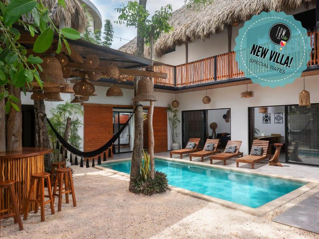 Villa Grand 7br Jacuzzi Pool & Charming Patio Tulum