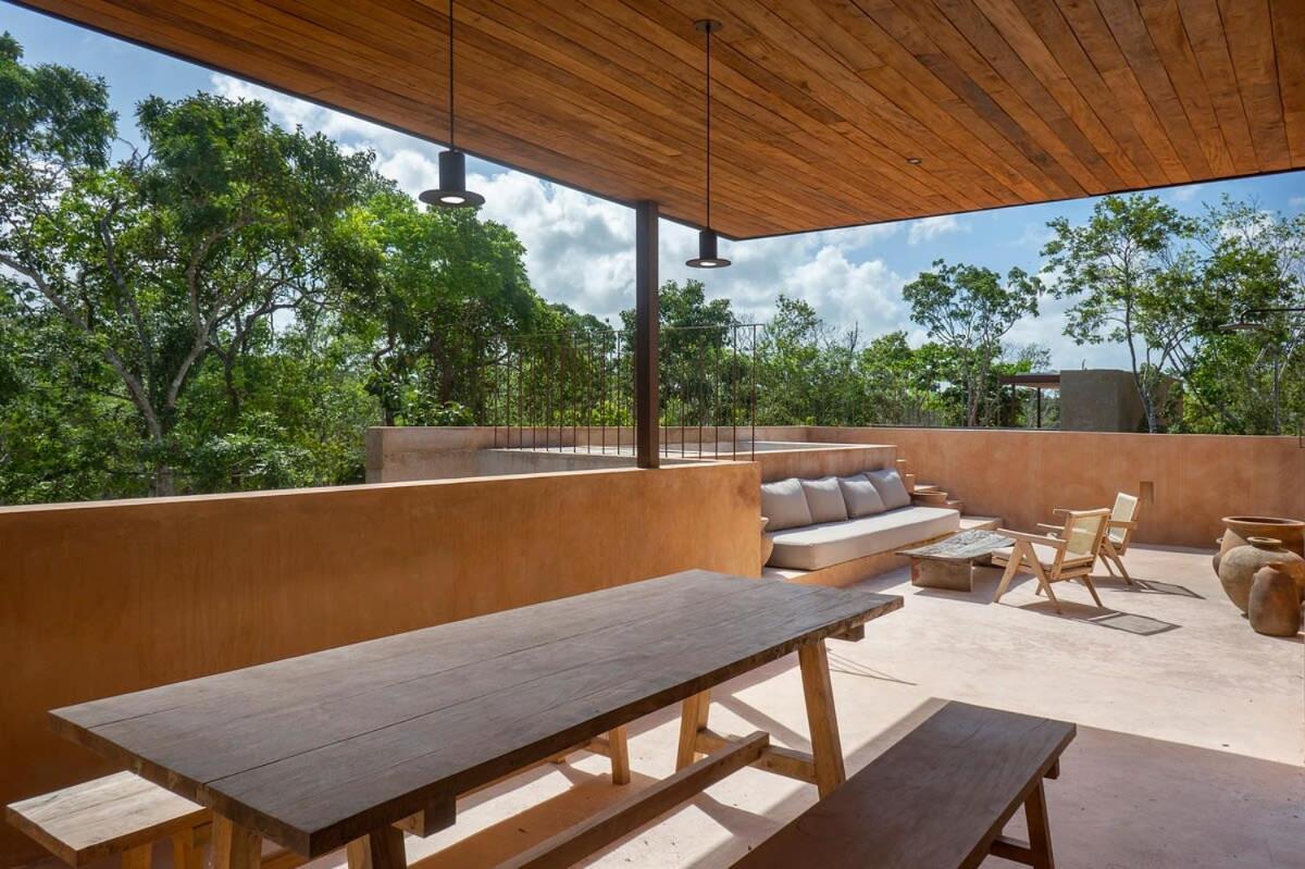 Boho 3br Organic Design Gated & Rooftop Tulum