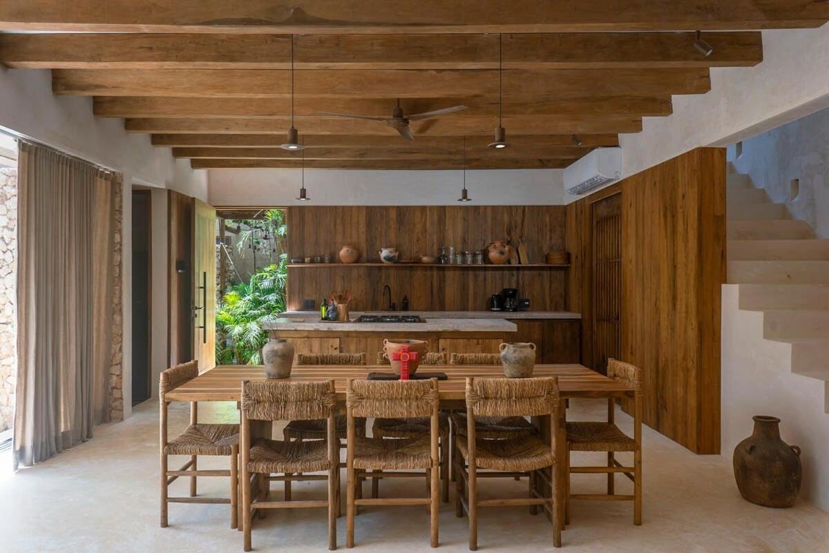 Boho 3br Organic Design Gated & Rooftop * Tulum