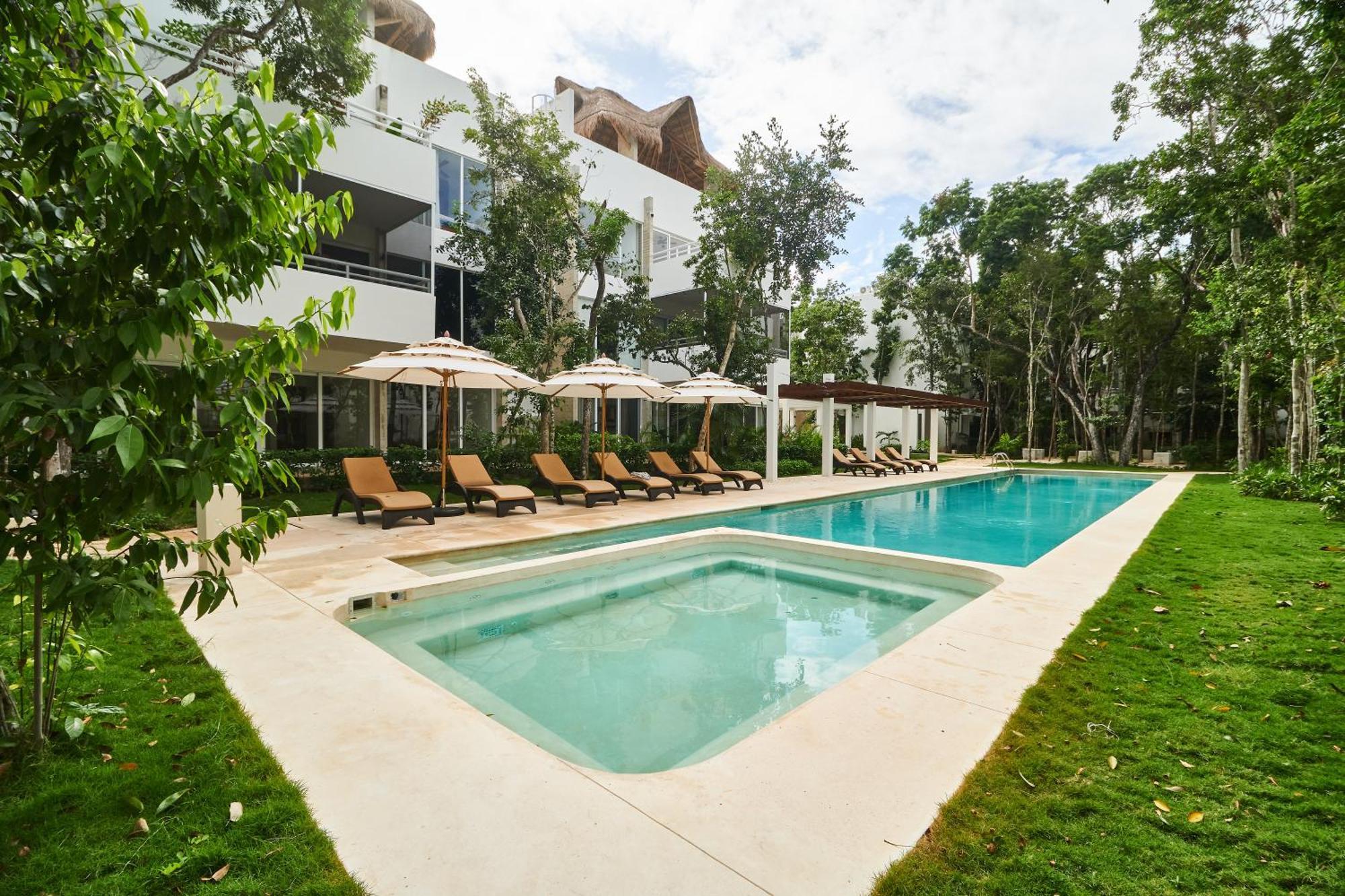 Apartamento Premium With Pools, Gym, Yoga Deck & Bbq Grill In Gated Tulum