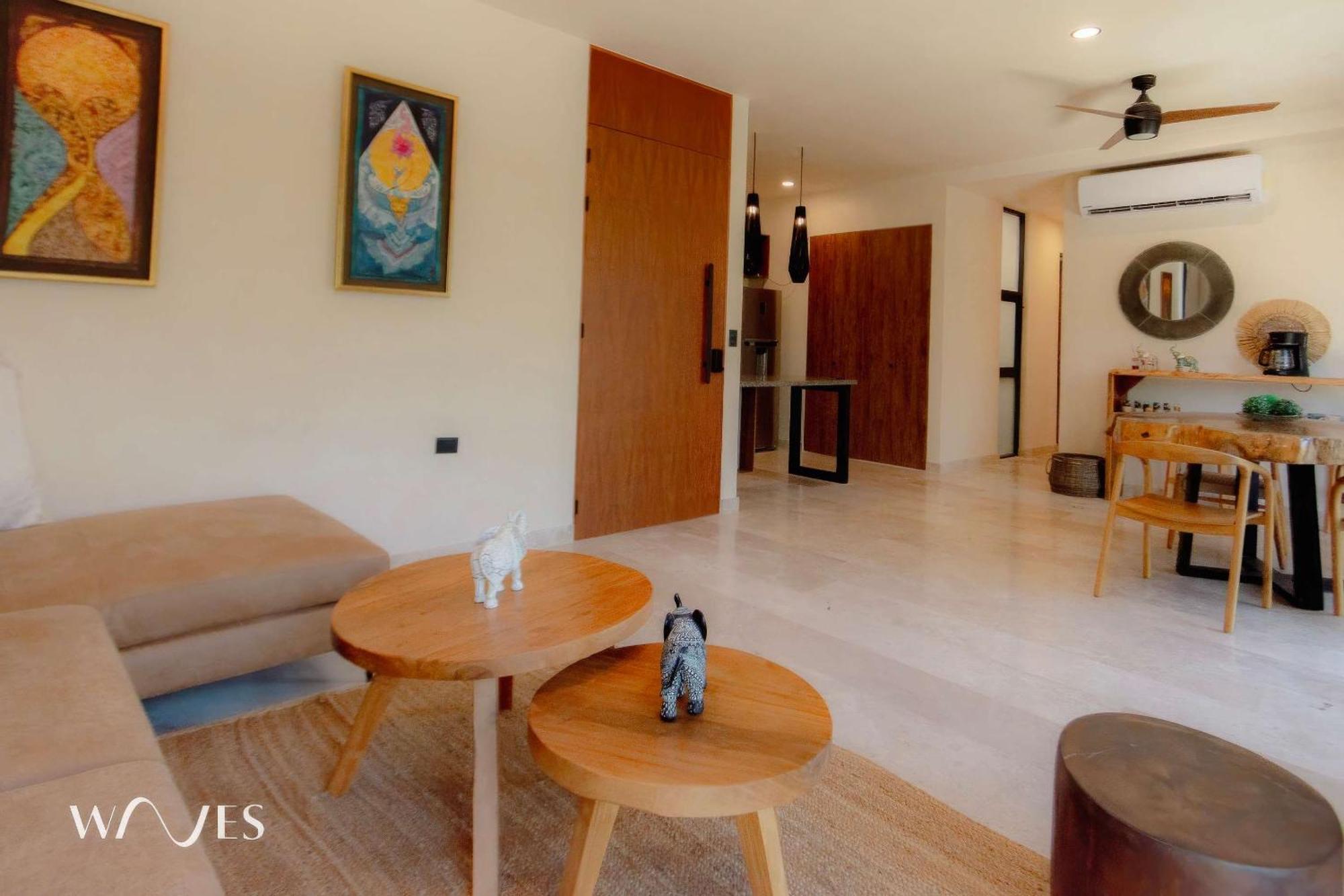 Spacious Modern 3br In Gated Community With Pool View At Chaan Ha By Waves Apartamento Tulum