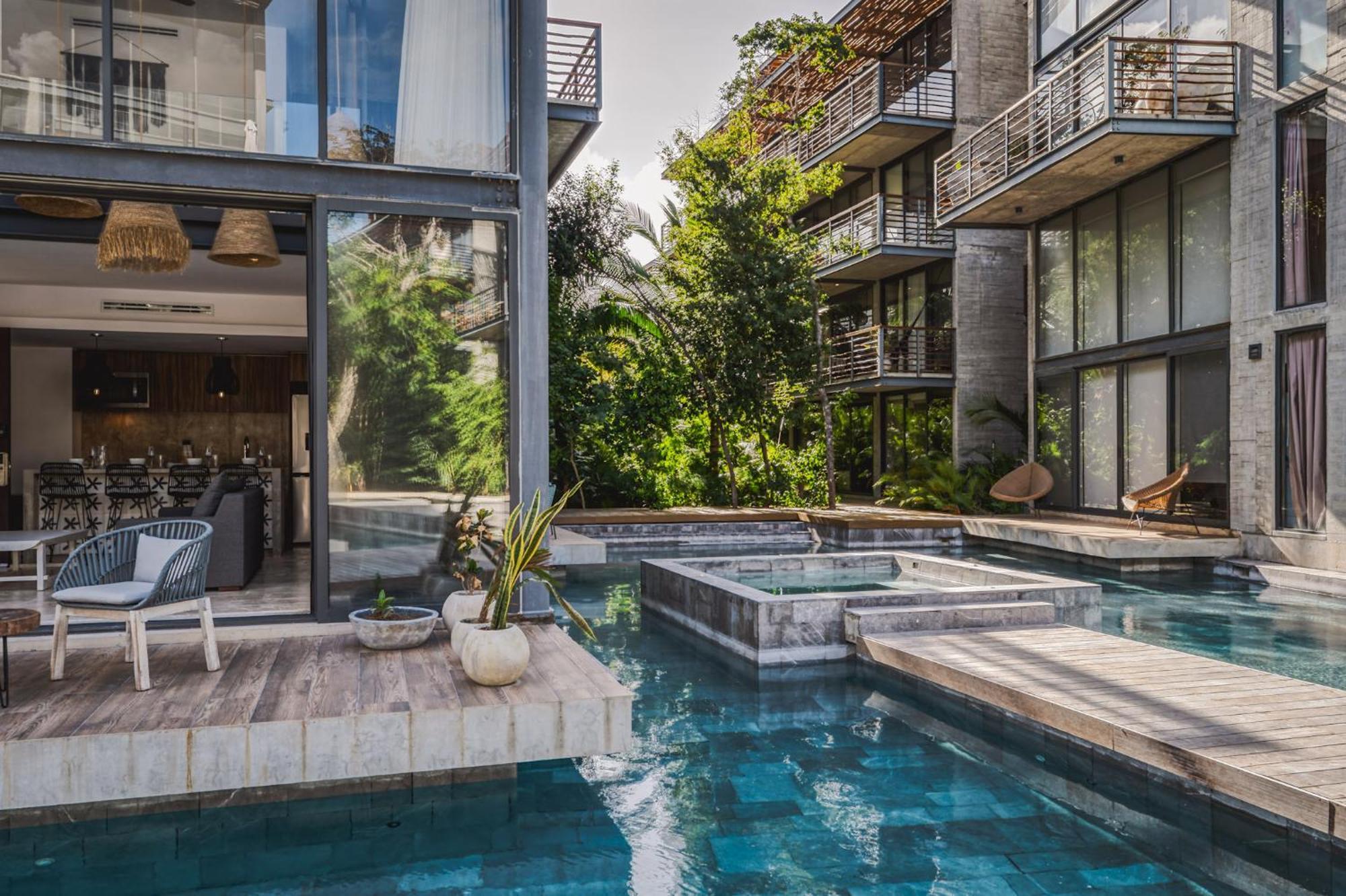 1br Swim Up Loft W Cenote Big Gym Pools Apartamento Tulum