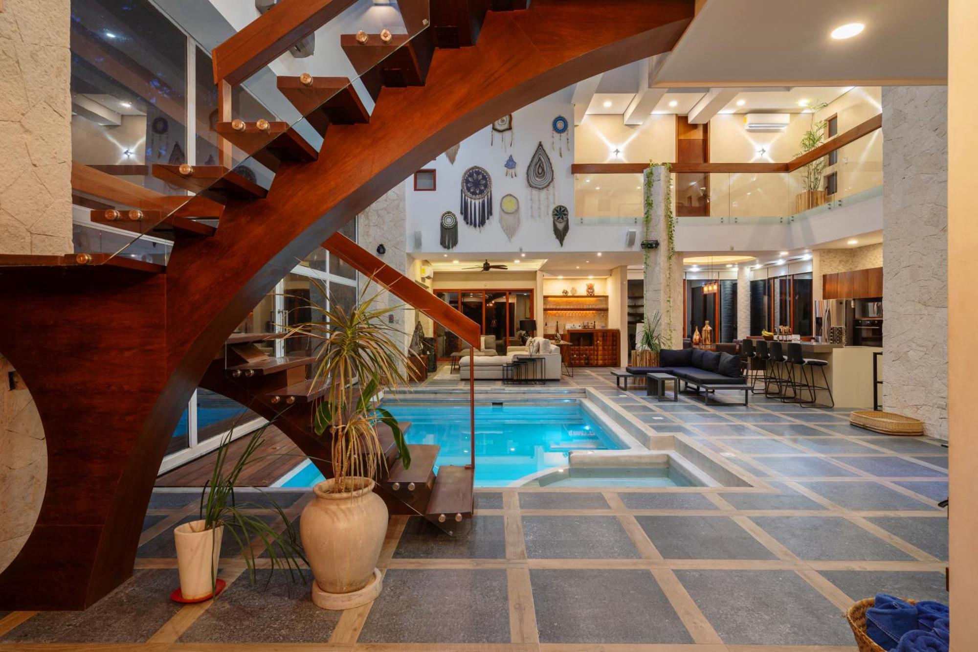 Villa 9br Luxury Aldea Zama, Private Pools & Gym!