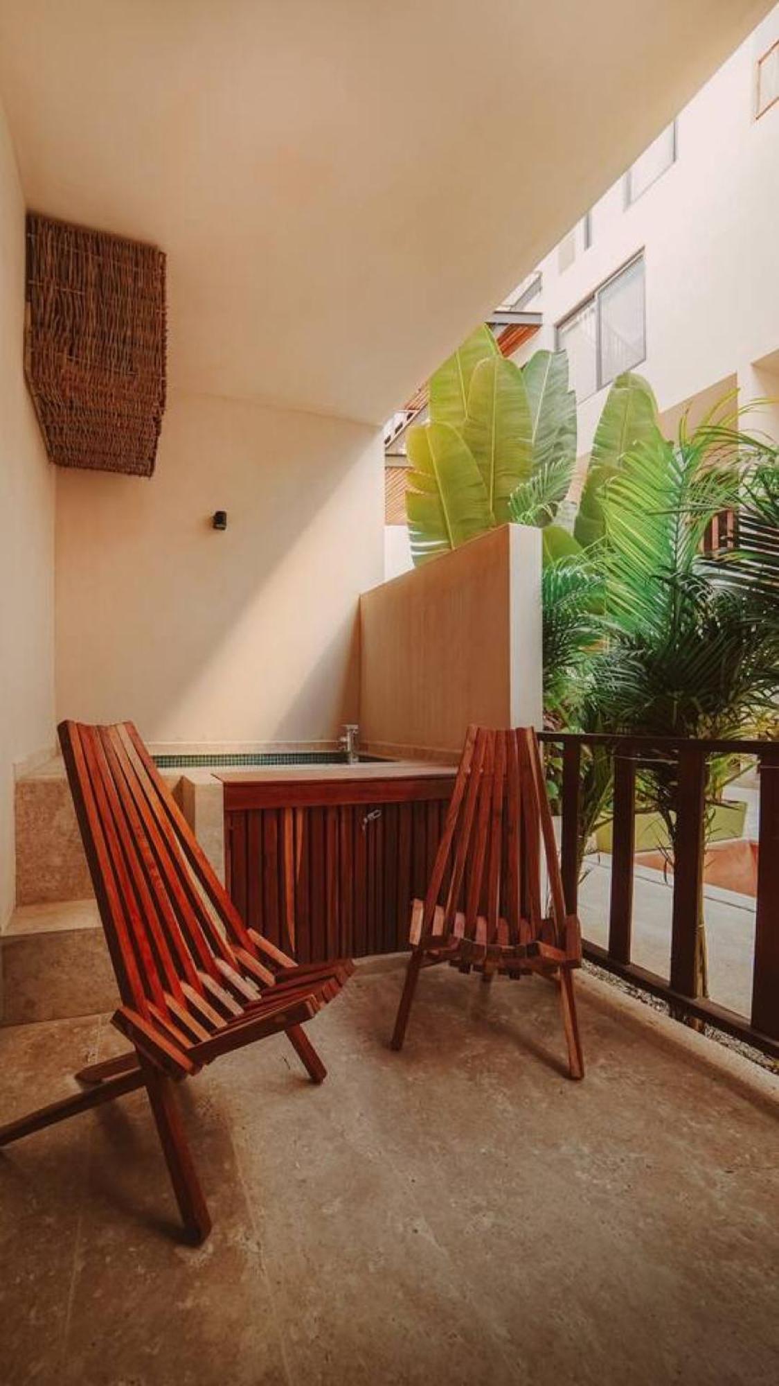 Apartment Getaway To La Veleta Modern With Tub In Balcony Tulum