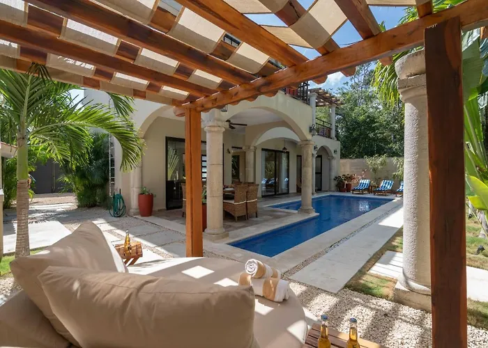 Tulum Stunning Villa For 10-Cabana-Private Pool-Parking