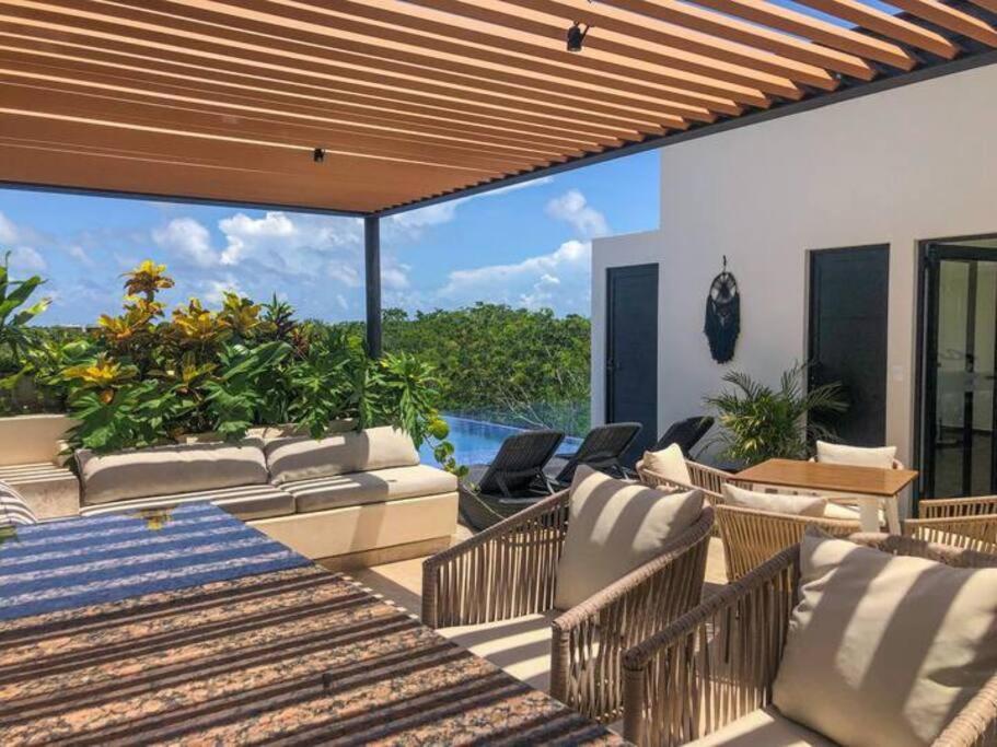 Сasa de vacaciones Loft Increíble King Size Alberca Infinita,gym En Medio De La Selva Tulum