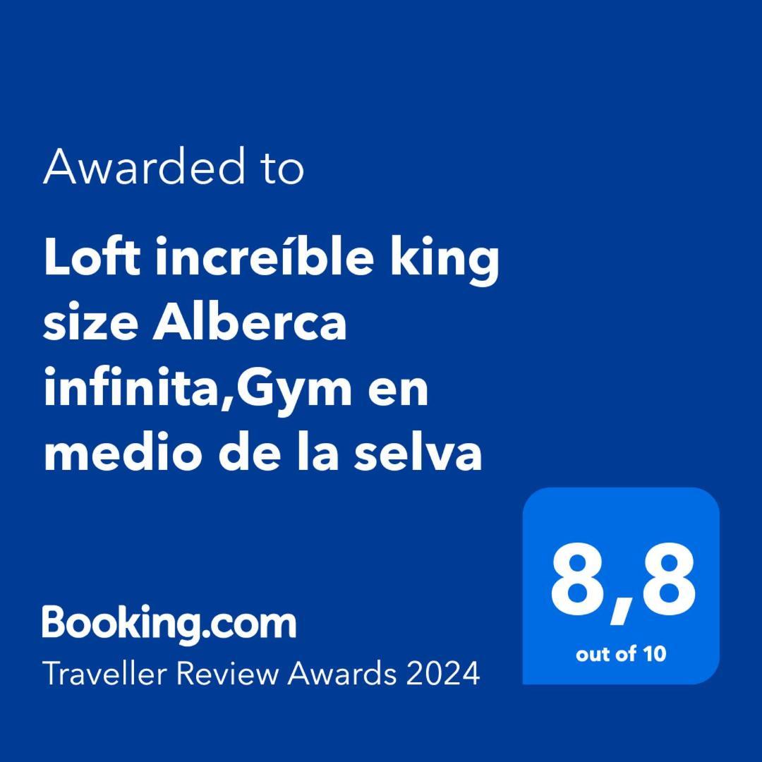 Loft Increíble King Size Alberca Infinita,gym En Medio De La Selva Сasa de vacaciones *