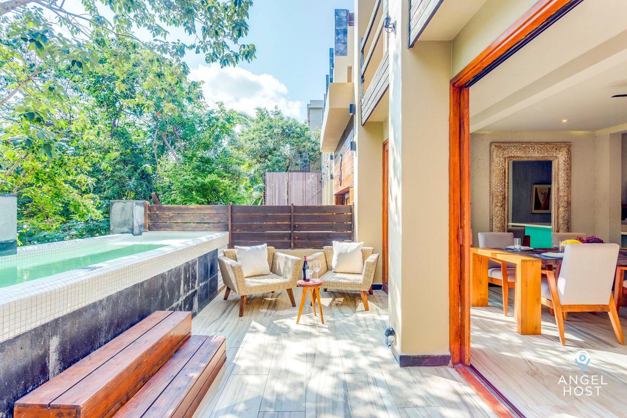 Luxurious Oasis Jacuzzi With Art Gallery And Pool Apartamento Tulum