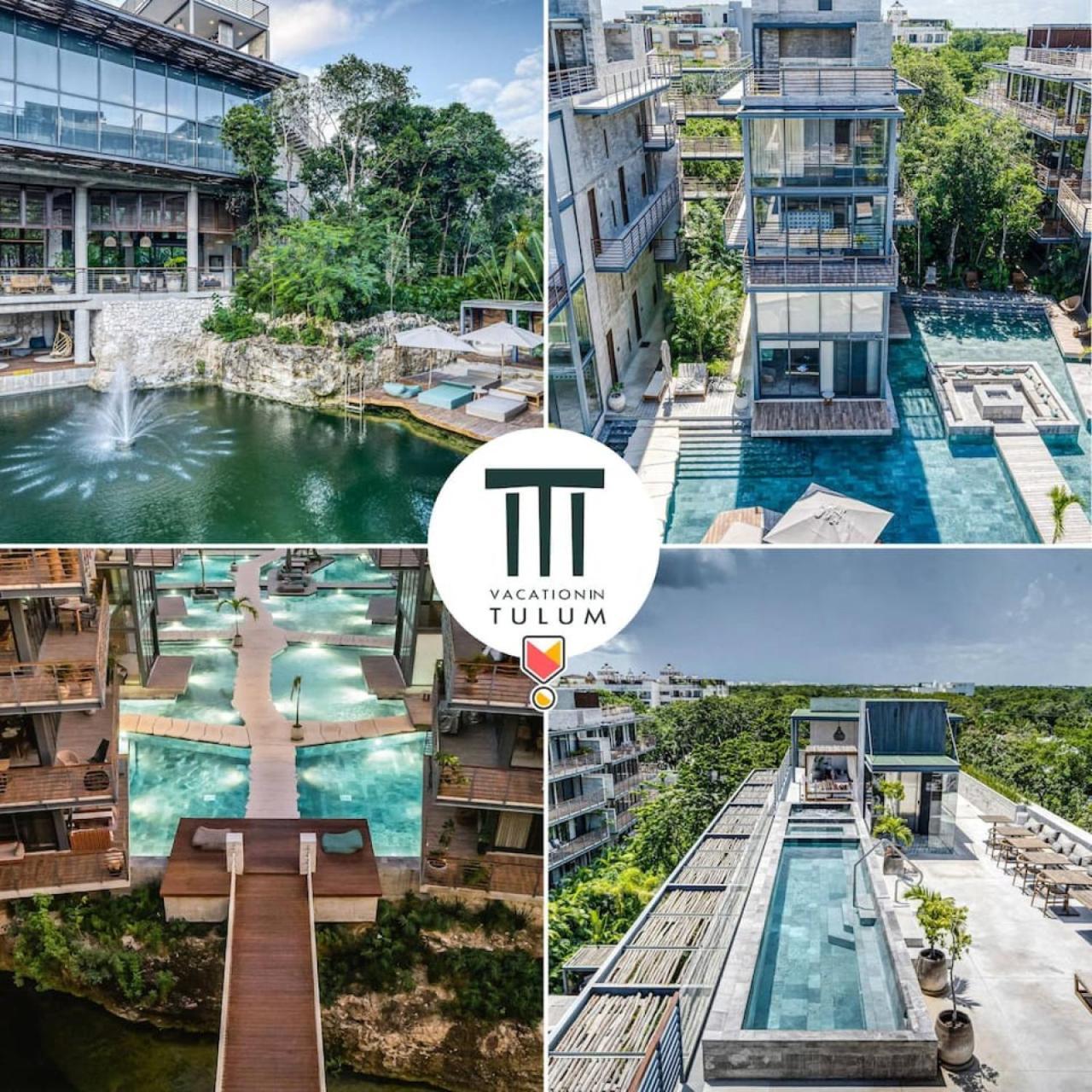 Waterworld 2br On Cenote Pools And Gym Club Apartamento *
