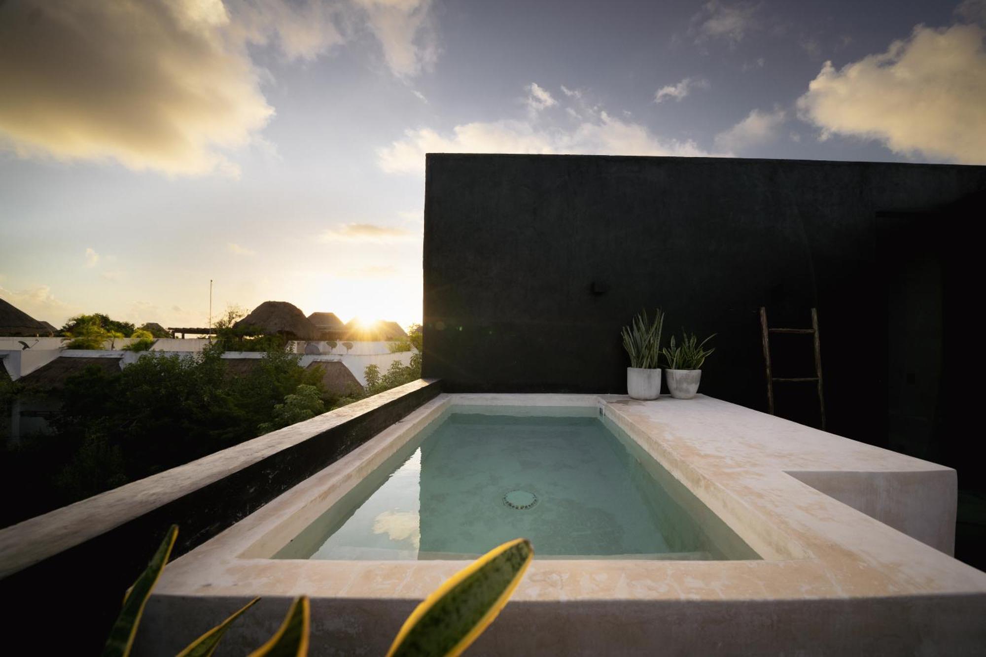 Design Luxury 3br With 3 Pools, Stunning Rooftop, Boho Style, Near Tulum