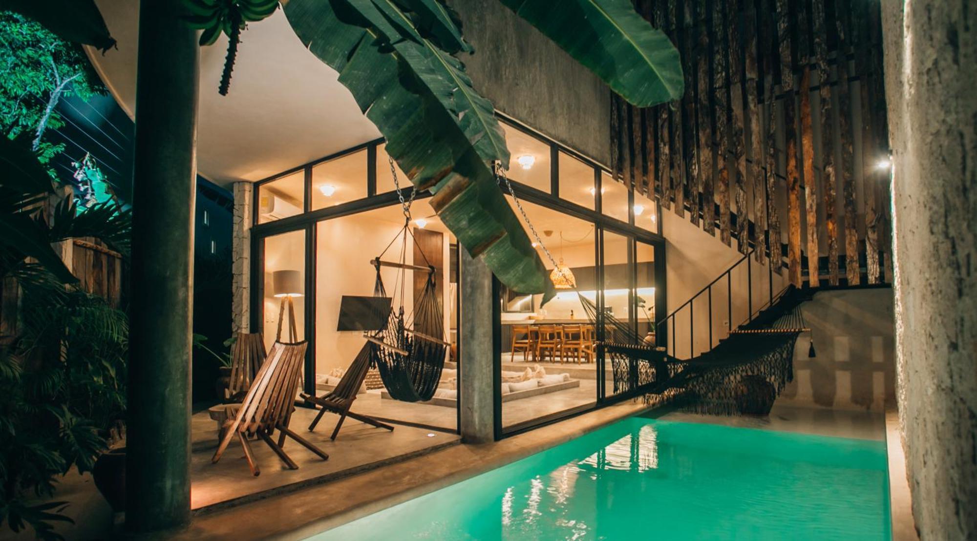 Jungle Rooftop Round -priv Pool-bathtub 2a * Tulum