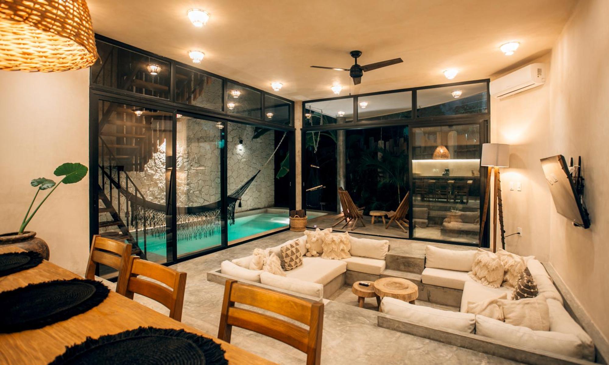Jungle Rooftop Round -priv Pool-bathtub 2a * Tulum
