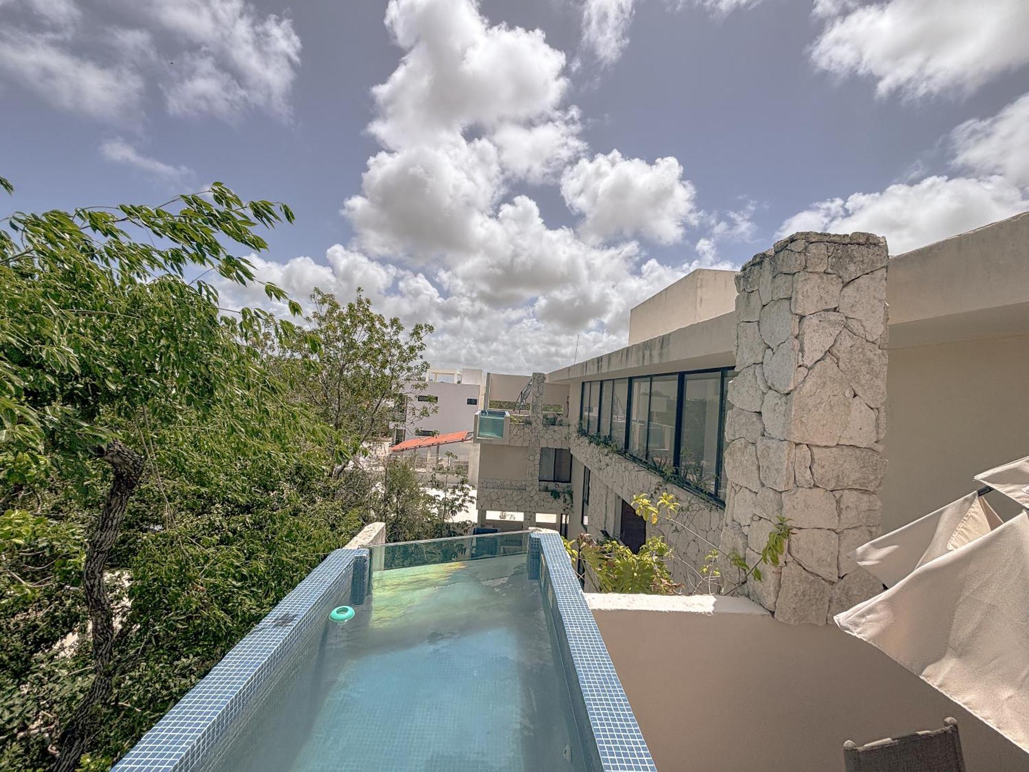 Penthouse De Dos Pisos Con Alberca Privada En La Veleta Tulum